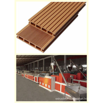 Ligne d&#39;extrusion de profil de PVC / machine en plastique d&#39;extrusion en bois